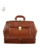 Leather Doctor Bag, Bottom Compartment and Front Pocket - House