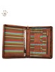 Genuine Leather A4 Documents Folder with Binder and Handle - Luis