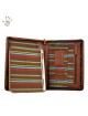 Genuine Leather A4 Documents Folder with Binder and Handle - Luis