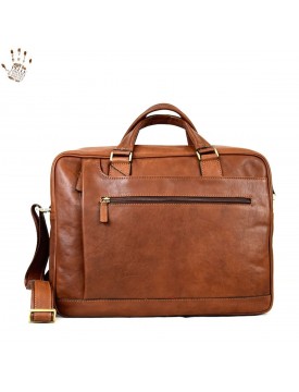 Vegetable Tanned Leather Briefcase - Russell