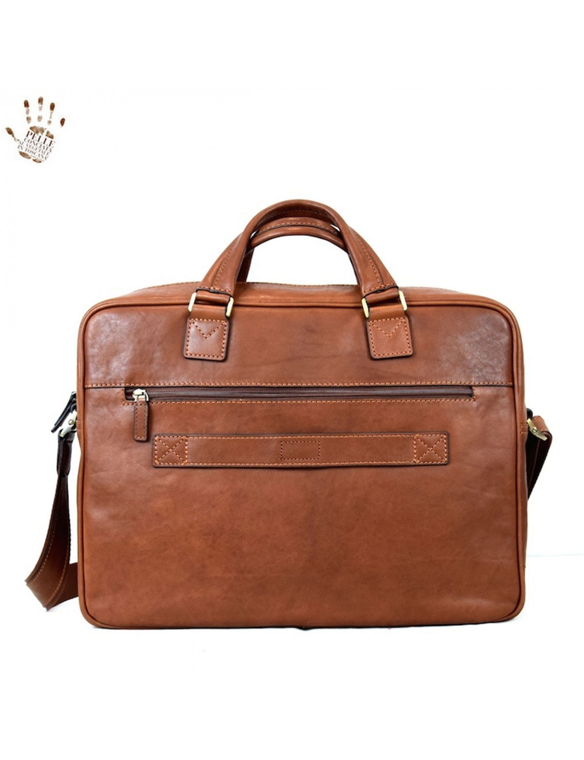 Vegetable Tanned Leather Briefcase - Russell