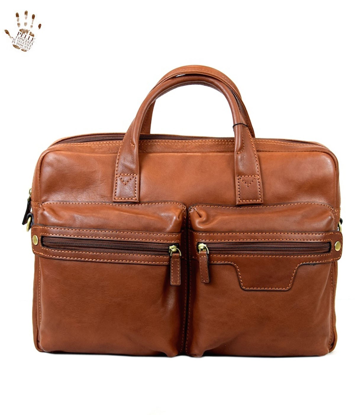 vegetable tanned briefcase