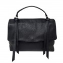 DLB - Genuine Leather Handbag with Shoulder Strap - Seria