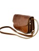 Woman Crossbody Bag in Genuine Leather with 3 compartments - Eliana