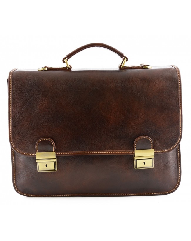 Leather Business Bag - Maniva