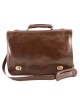 Leather Business Briefcase with 2 compartments - Gallant