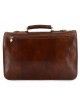 Cartella Business in Pelle Vera 2 Scomparti 2 Tasche - Jeeno