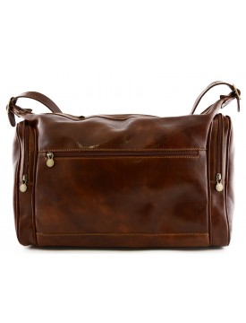 Genuine Leather Travel Bag 2 Side Pockets - Kylan