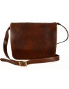 Genuine Leather Messenger 2 Compartments Medium Size - Scott