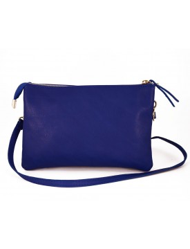 Genuine Leather Pochette with Two Compartments - Sinead