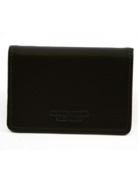 Genuine Leather Business Card Holder with Magnetic Closure - Veezit