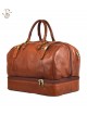 Sac Voyage en Cuir avec Double Fond pour Chaussures - Morgan