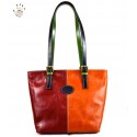 Vegetable Tanned Leather Shopper Shoulder Bag - Costanza