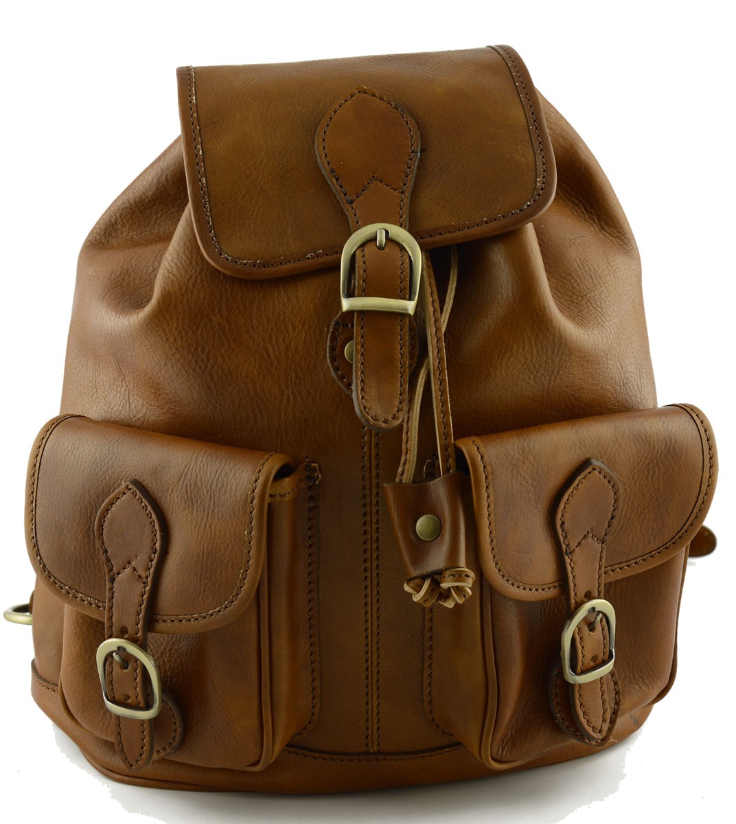 Mod 261 Black - Vegetable-Tanned Leather Backpack