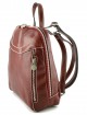 Leather Backpack with Front Pockets - Effe