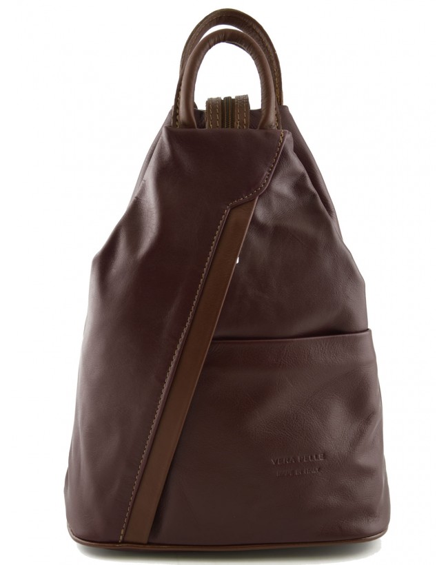 Woman Leather Backpack - Anfissa