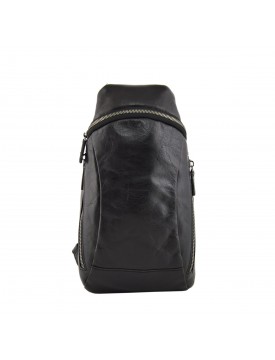 Genuine Leather Mono-Shoulder Strap Backpack for Man - Louis