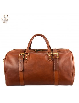 Echtes Leder Reisetasche - Moss