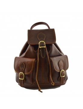 Leder Rucksack - Omega